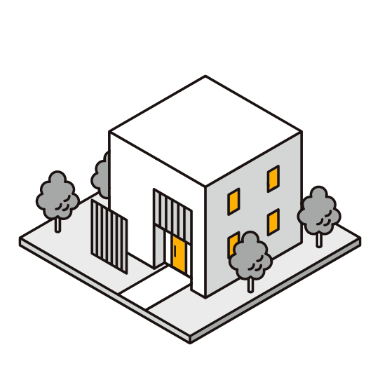 外壁を傷めない